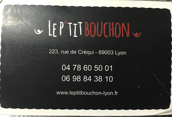 Le P'tit Bouchon à Lyon